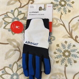 Spyder Women's Gloves - Black and Blue